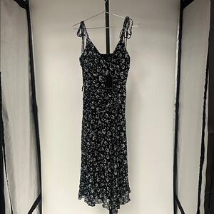 Emory Park Black Floral Midi Dress